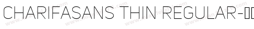 CharifaSans Thin Regular字体转换